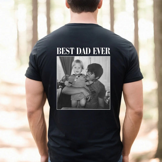 Personalized Photo Dad T-Shirt – Custom Picture Shirt for Dad