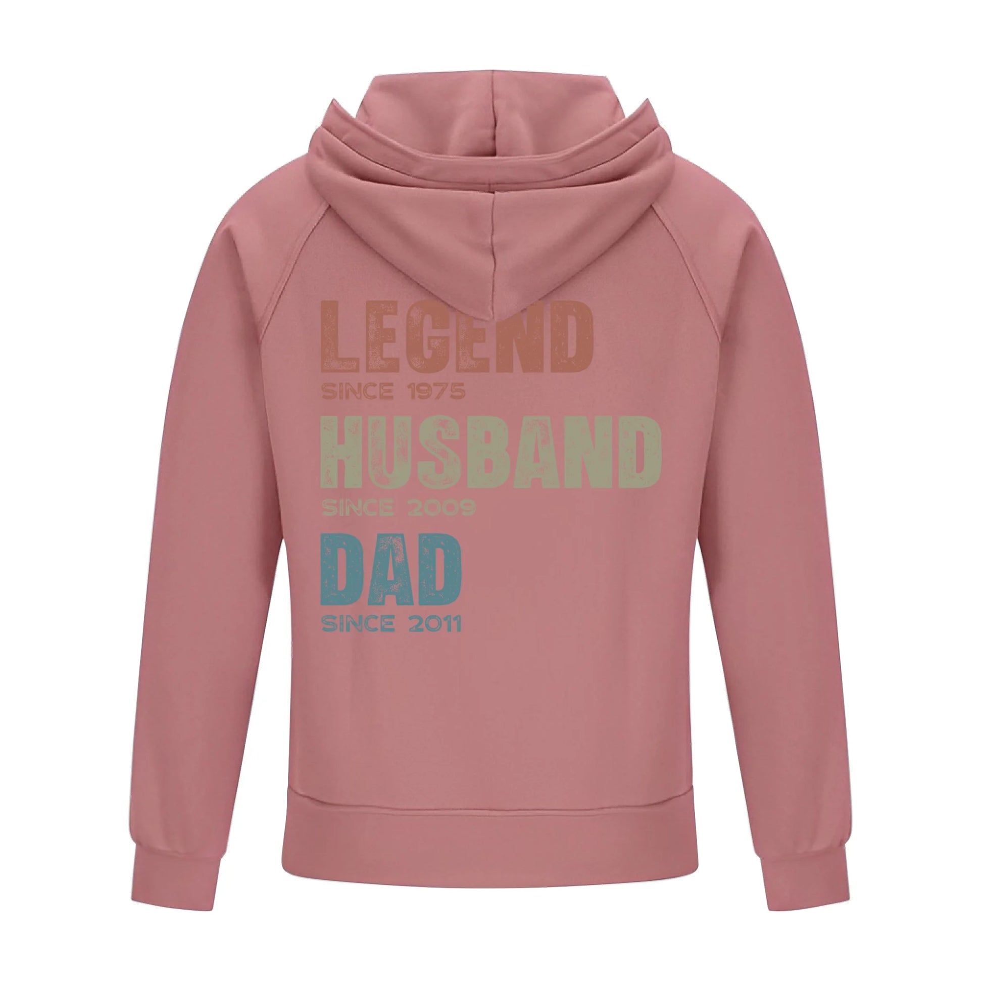 2D Vintage Quarter Zip Hoodie -Pink