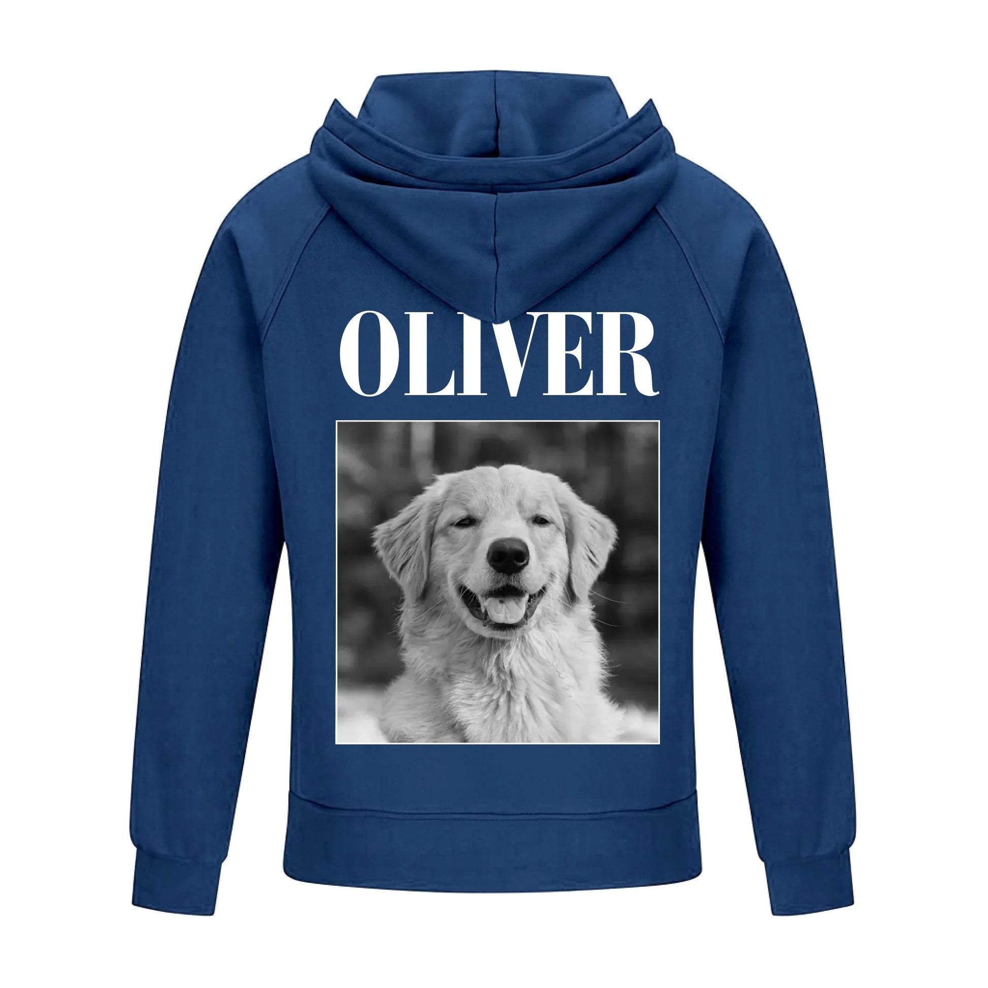 2D Vintage Quarter Zip Hoodie Navy