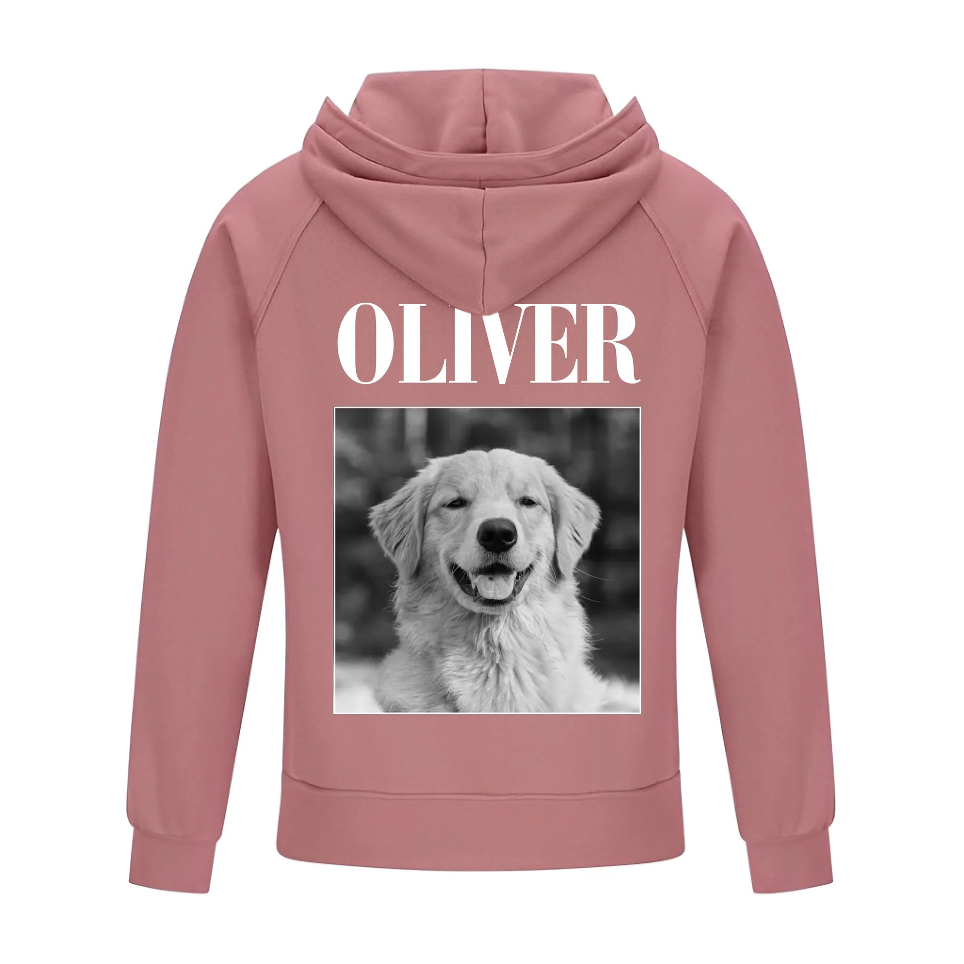 2D Vintage Quarter Zip Hoodie -Pink