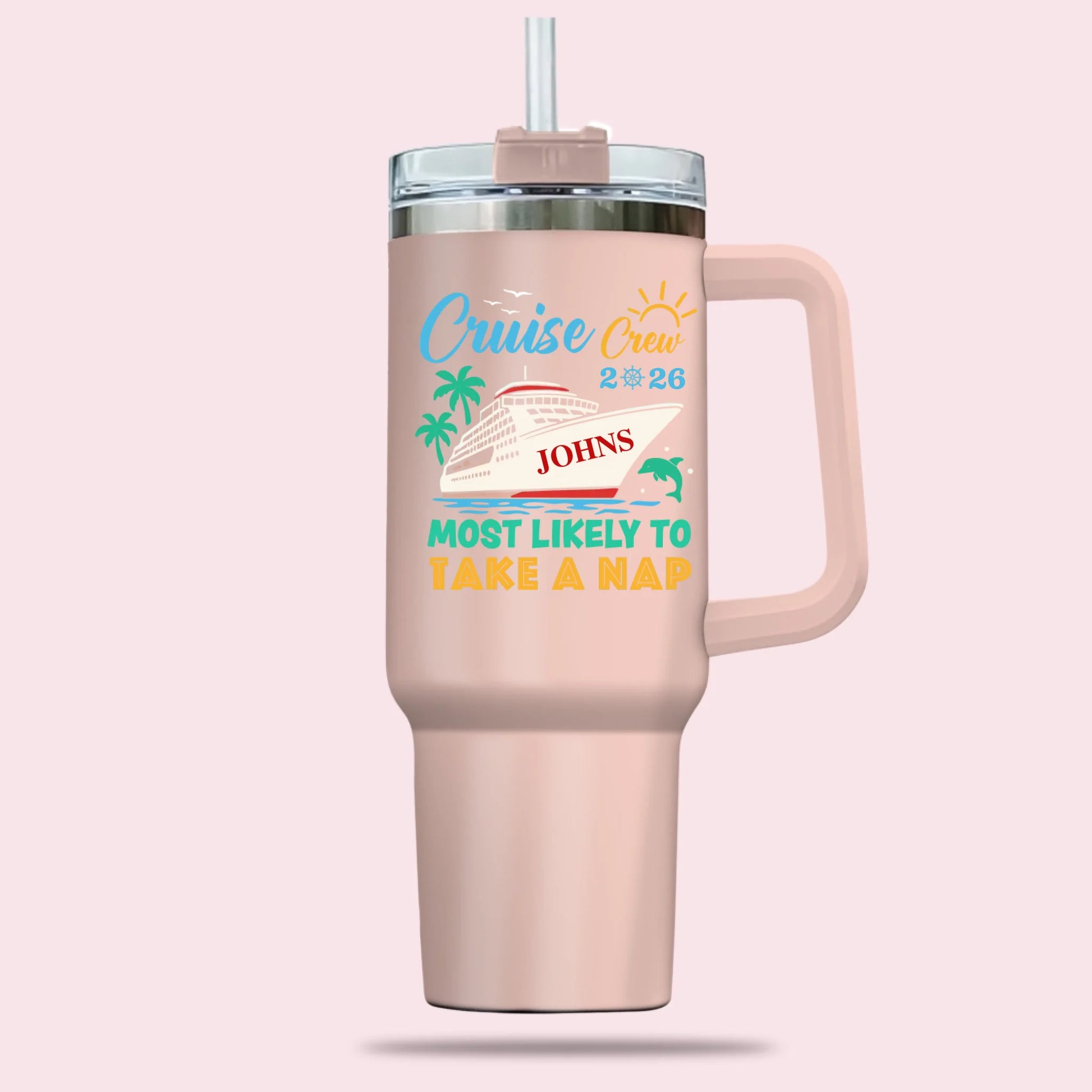 Light Pink 40oz Tumbler