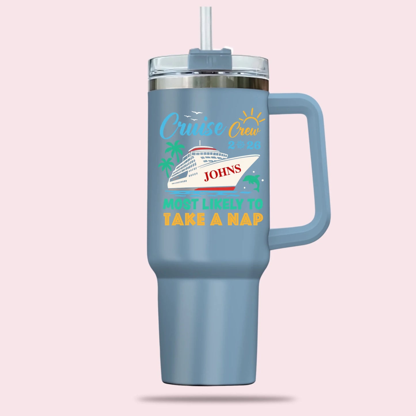 Light Blue 40z Tumbler