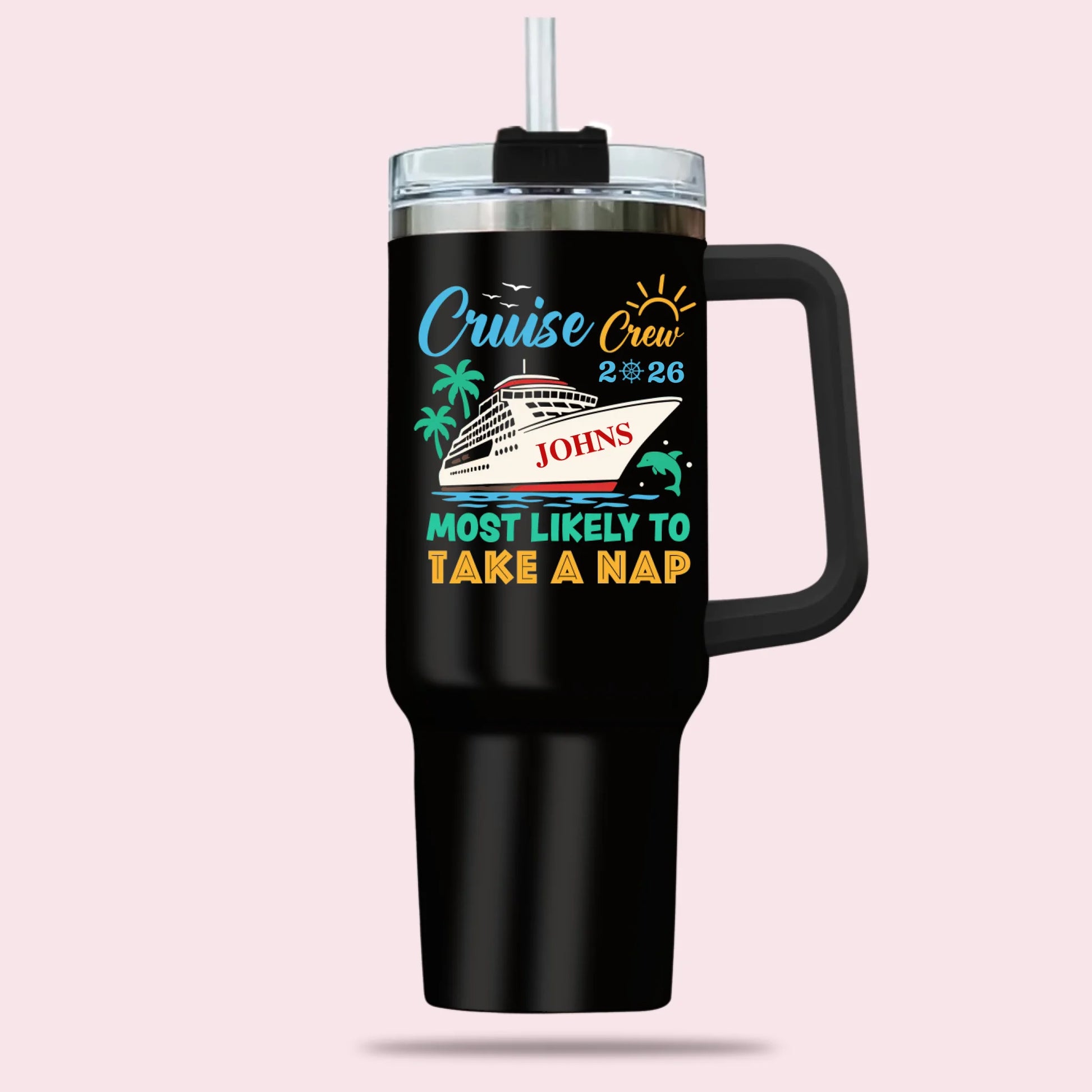 Black-40oz Tumbler