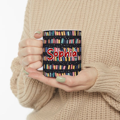 Whimsical Books on Shelves with Snow-3