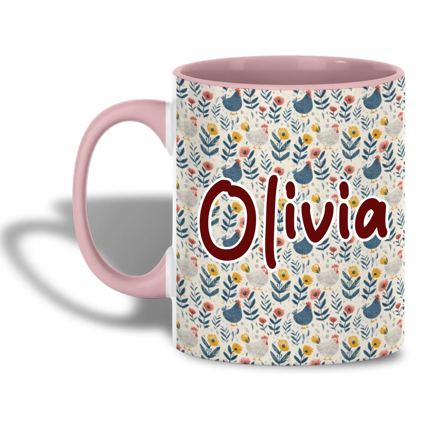 Pink Accent Mug