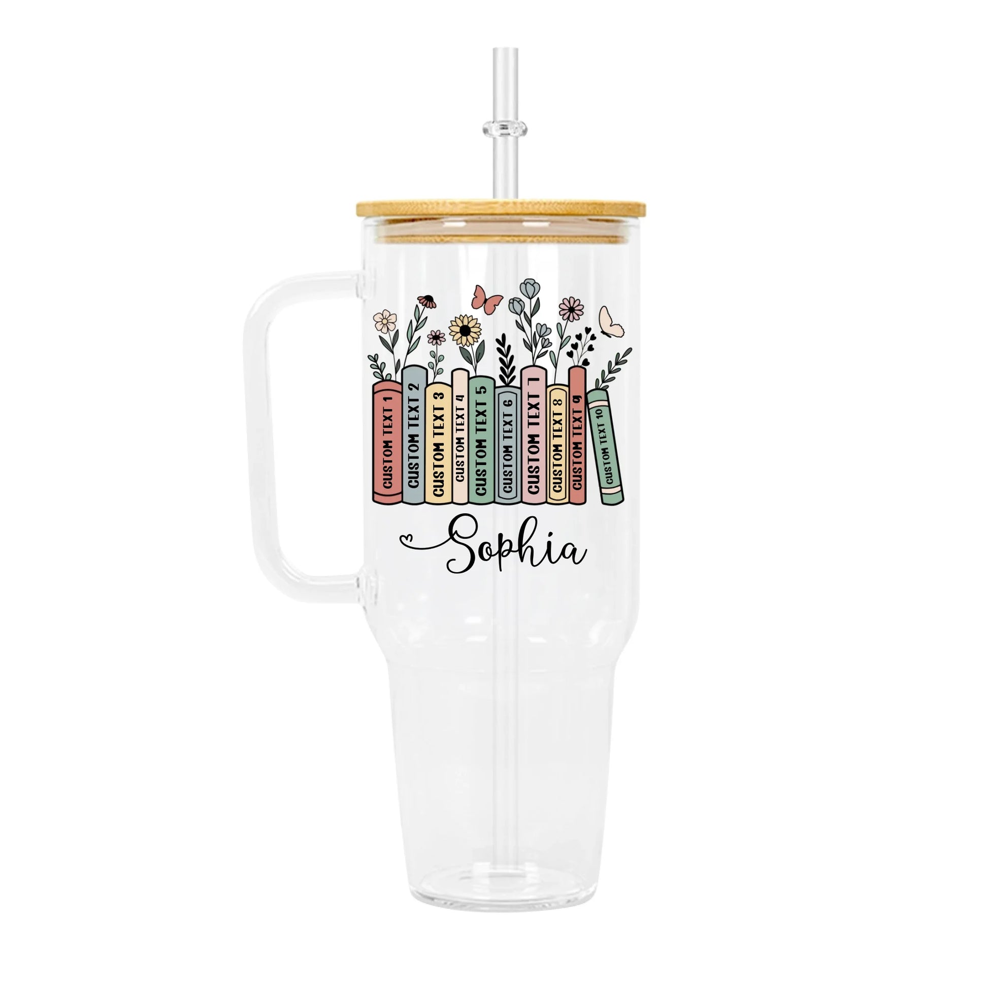 Clear 40oz Glass Tumbler