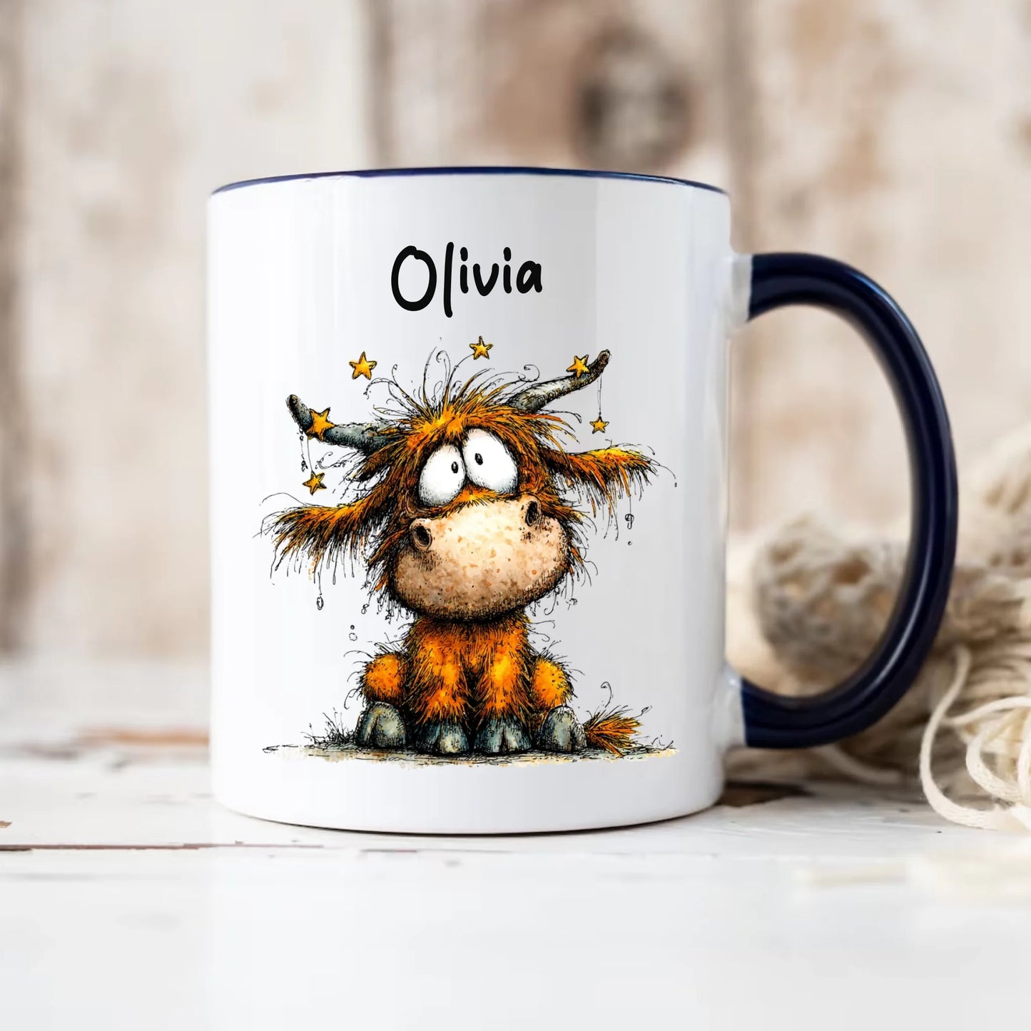 Dark Navy-Accent-Mug