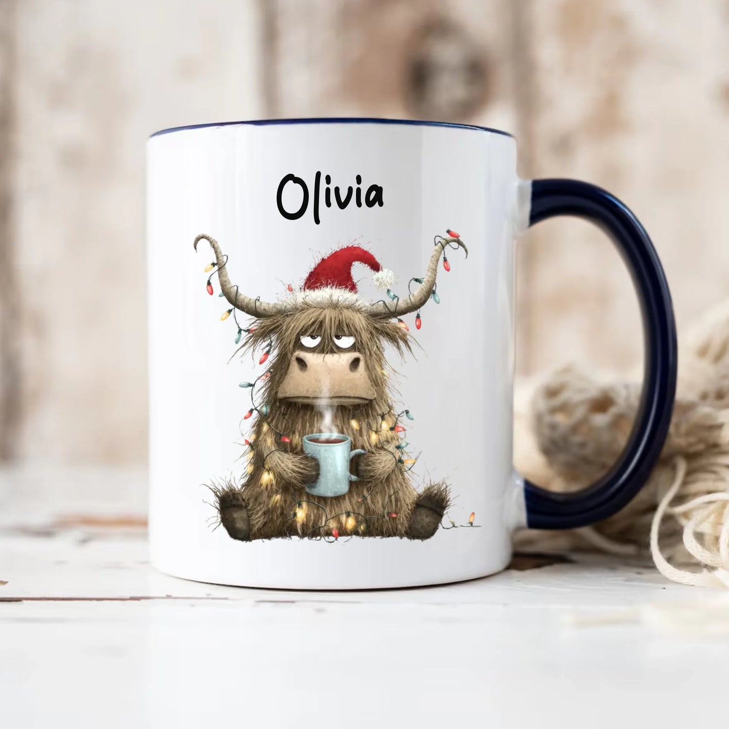 Dark Navy-Accent-Mug