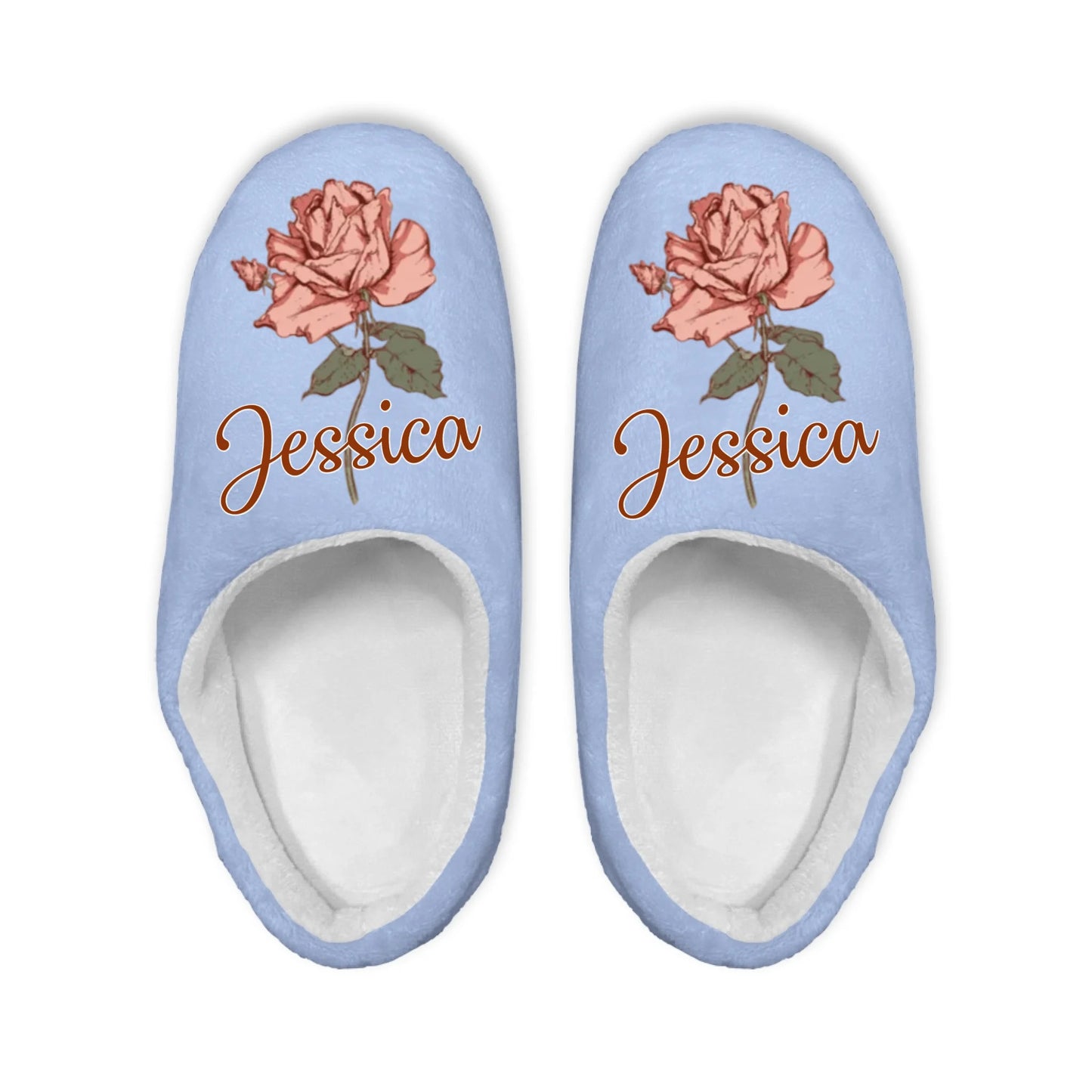 Mockup Plush Slipper Sand