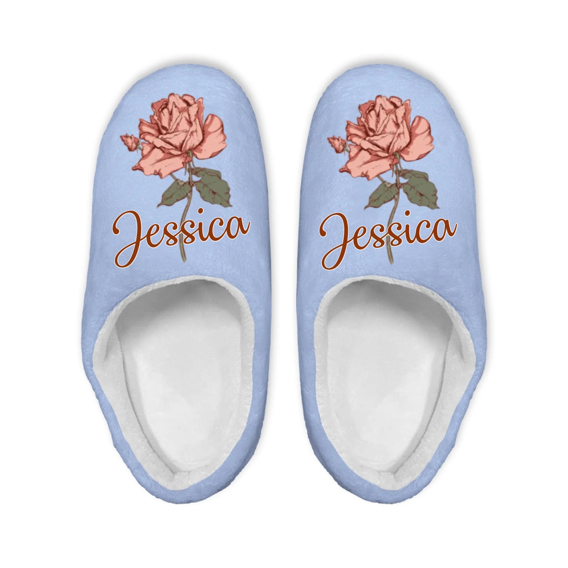 Mockup Plush Slipper Sand