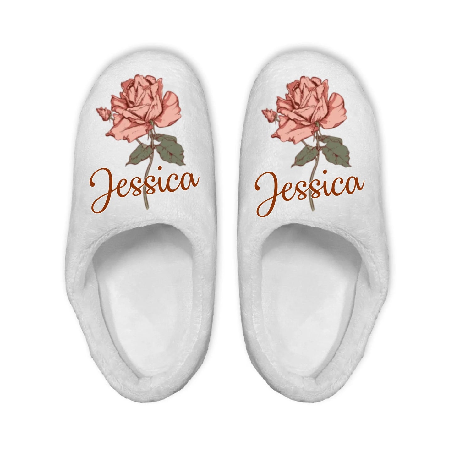 Mockup Plush Slipper Sand