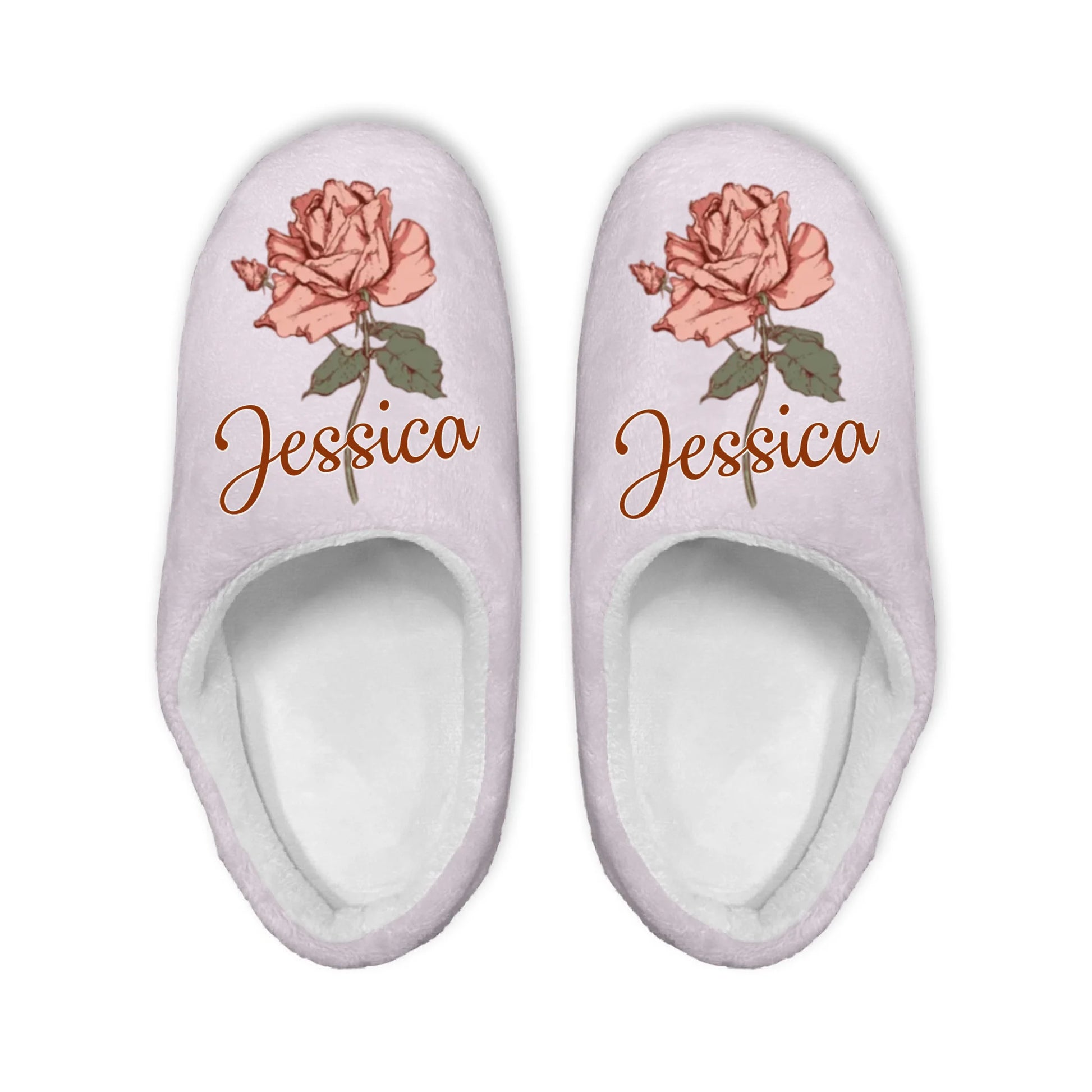 Mockup Plush Slipper Sand