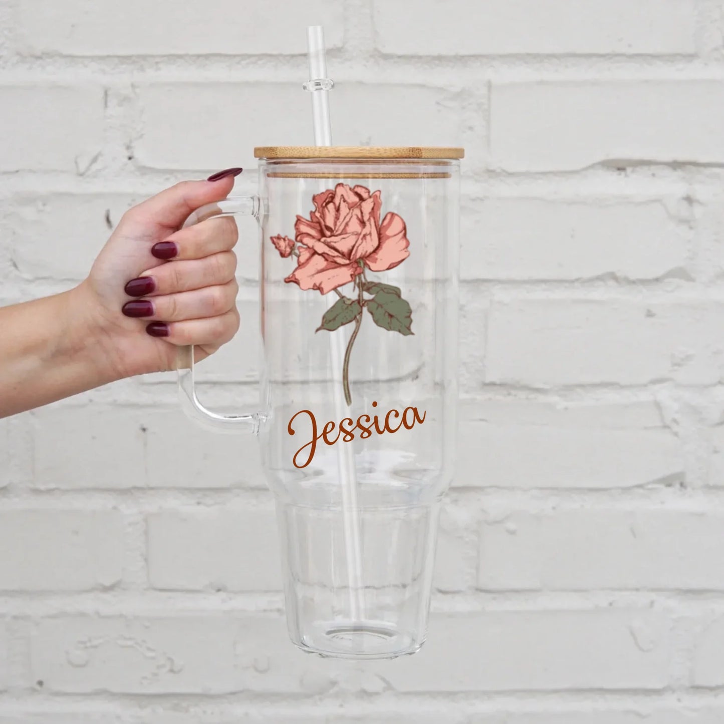Clear 40oz Glass Tumbler-3