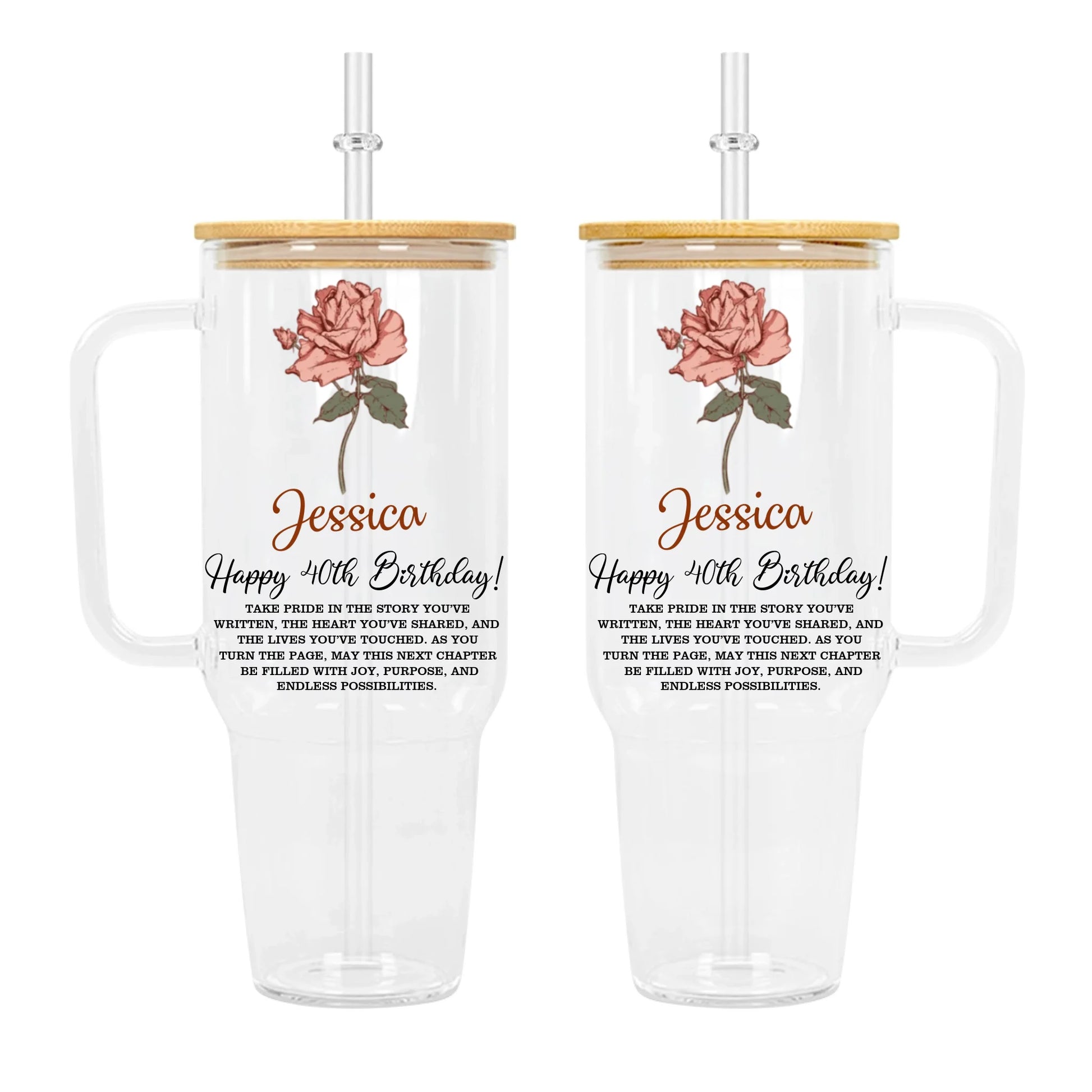 Clear 40oz Glass Tumbler-2