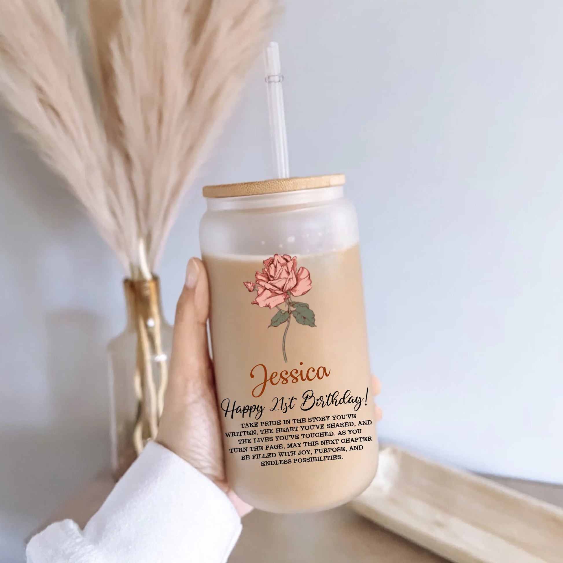 Frosted Glass Can -9