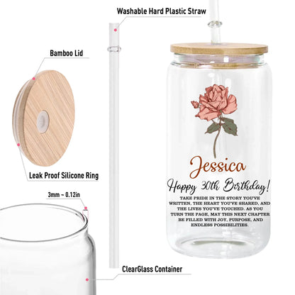 12oz Clear Glass Can-5-size