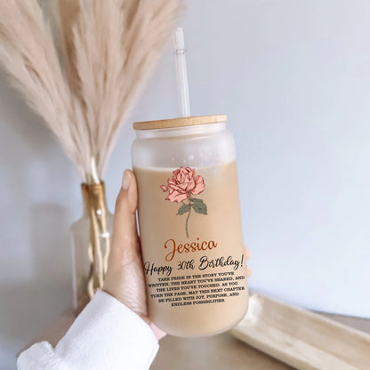 Frosted Glass Can -9