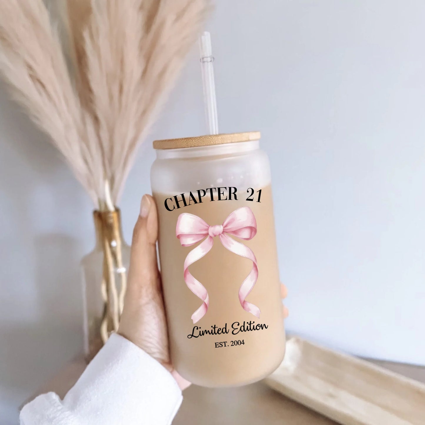 Frosted Glass Can -9