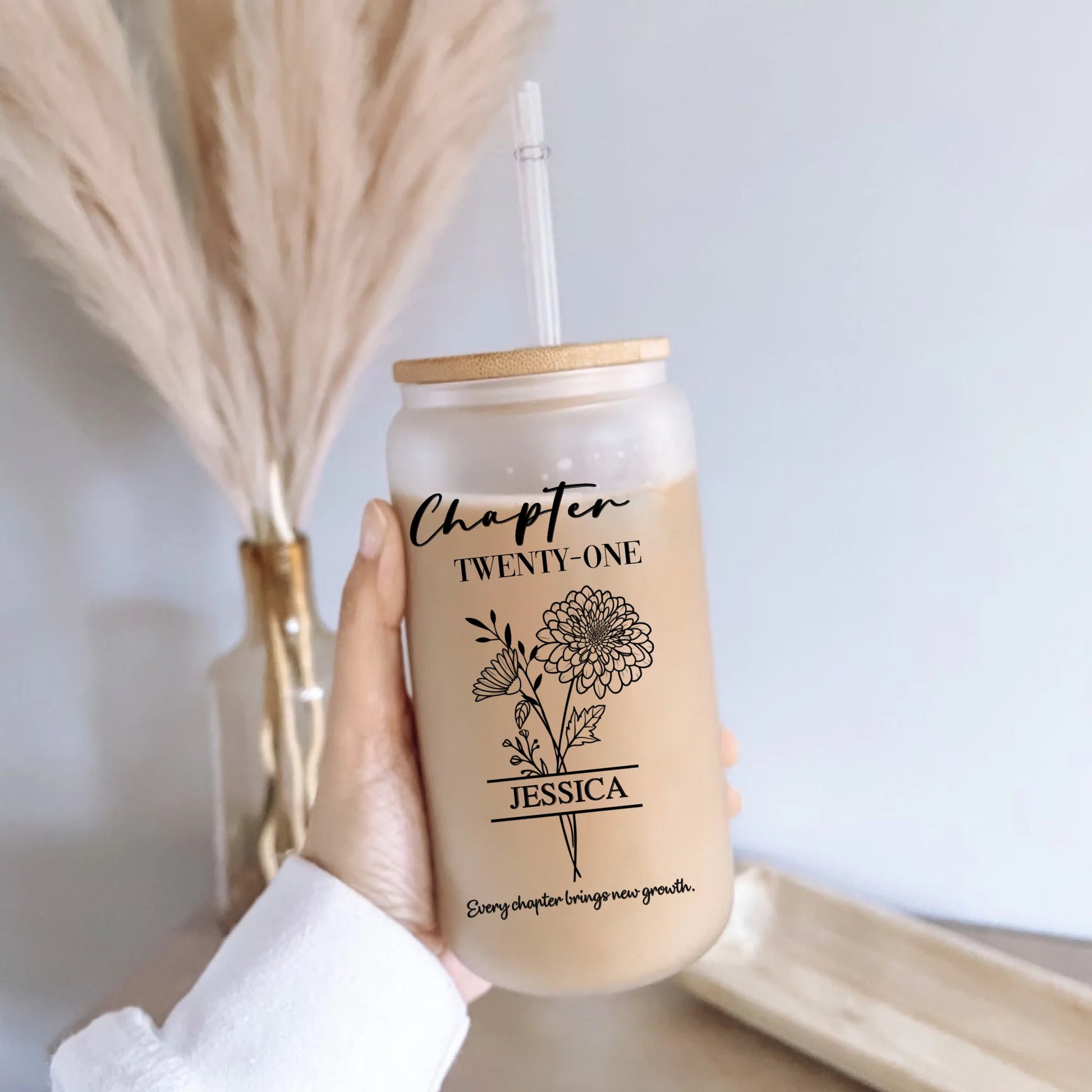 Frosted Glass Can -9