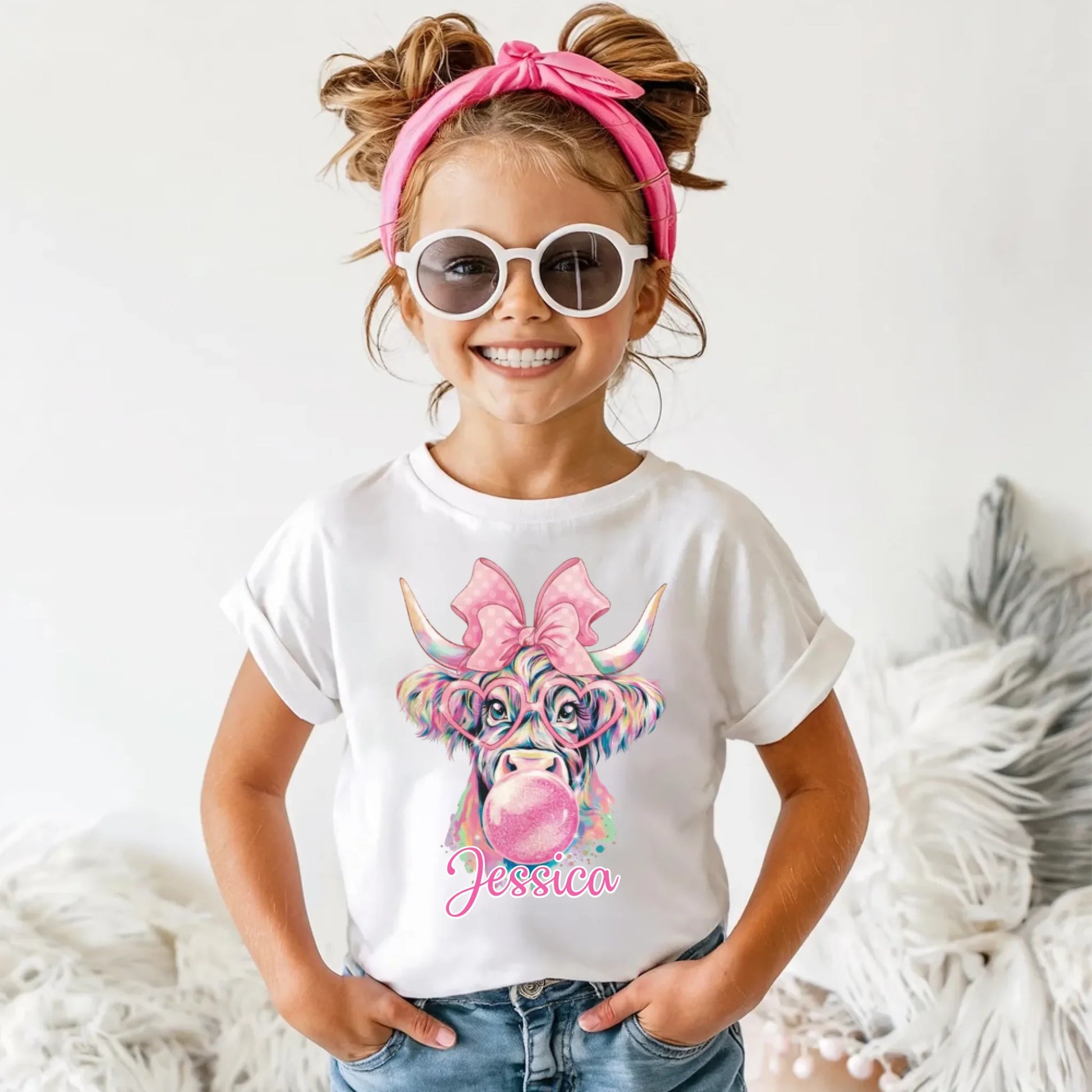 Toddler Cotton T-Shirt-white-2