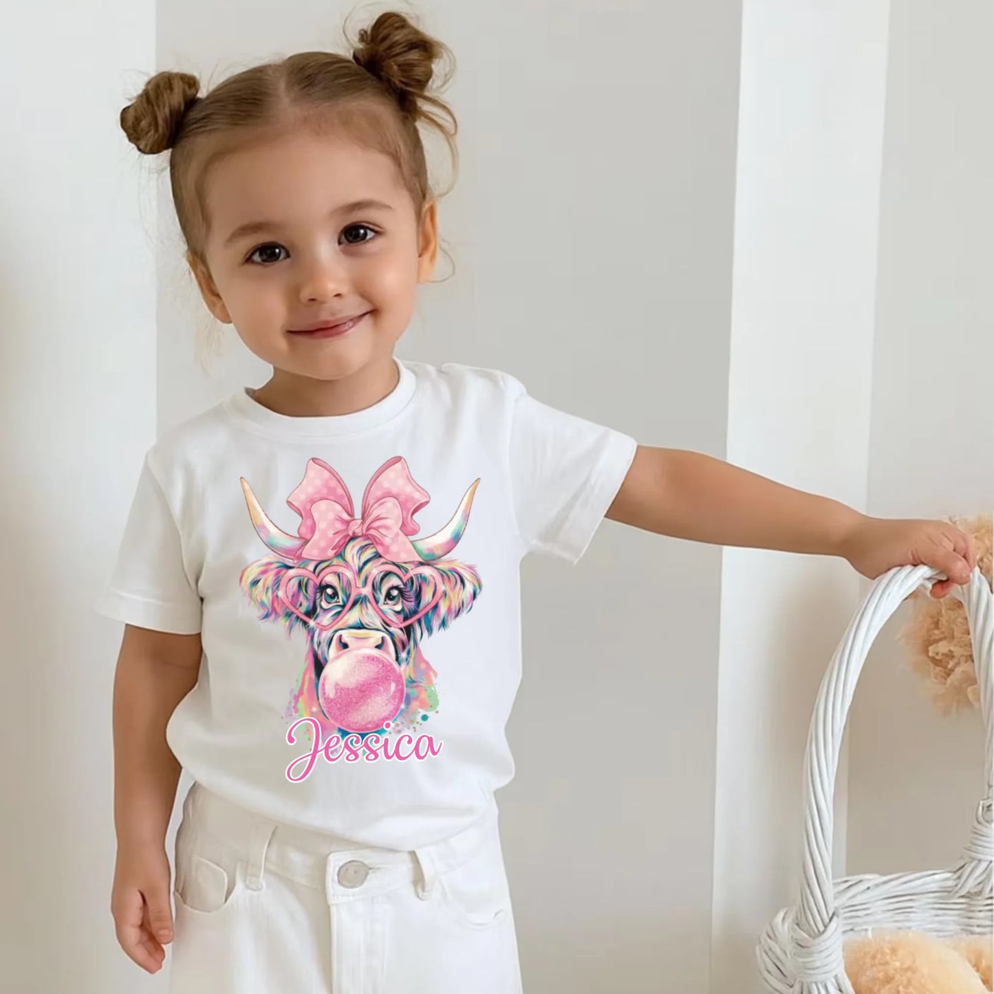 Toddler Cotton T-Shirt-White