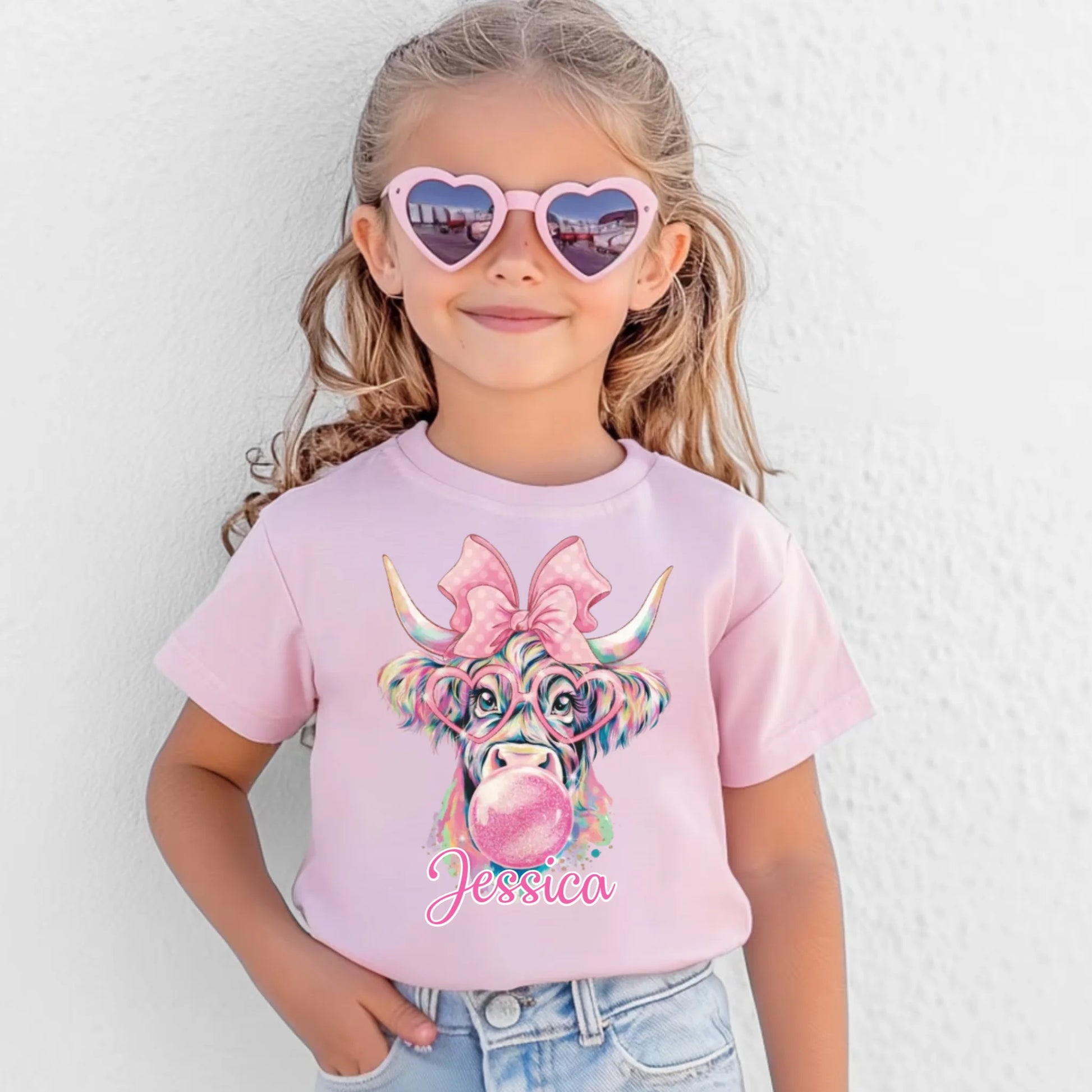 Toddler Cotton T-Shirt-Light Pink
