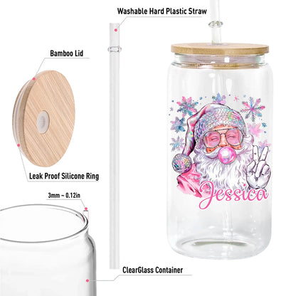 12oz Clear Glass Can-5-size