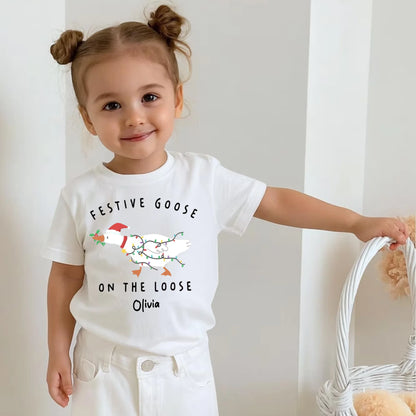 Toddler Cotton T-Shirt-White