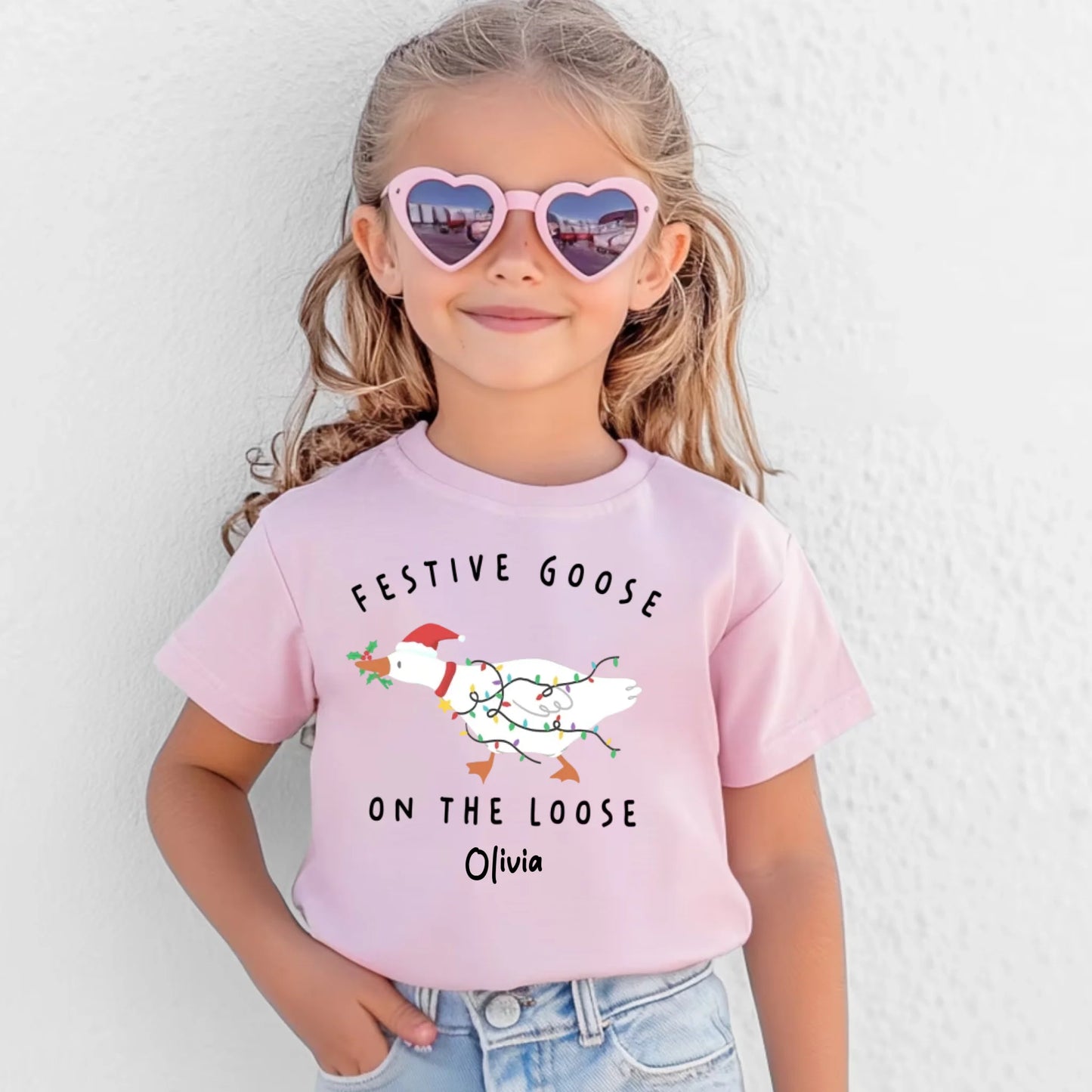 Toddler Cotton T-Shirt-Light Pink