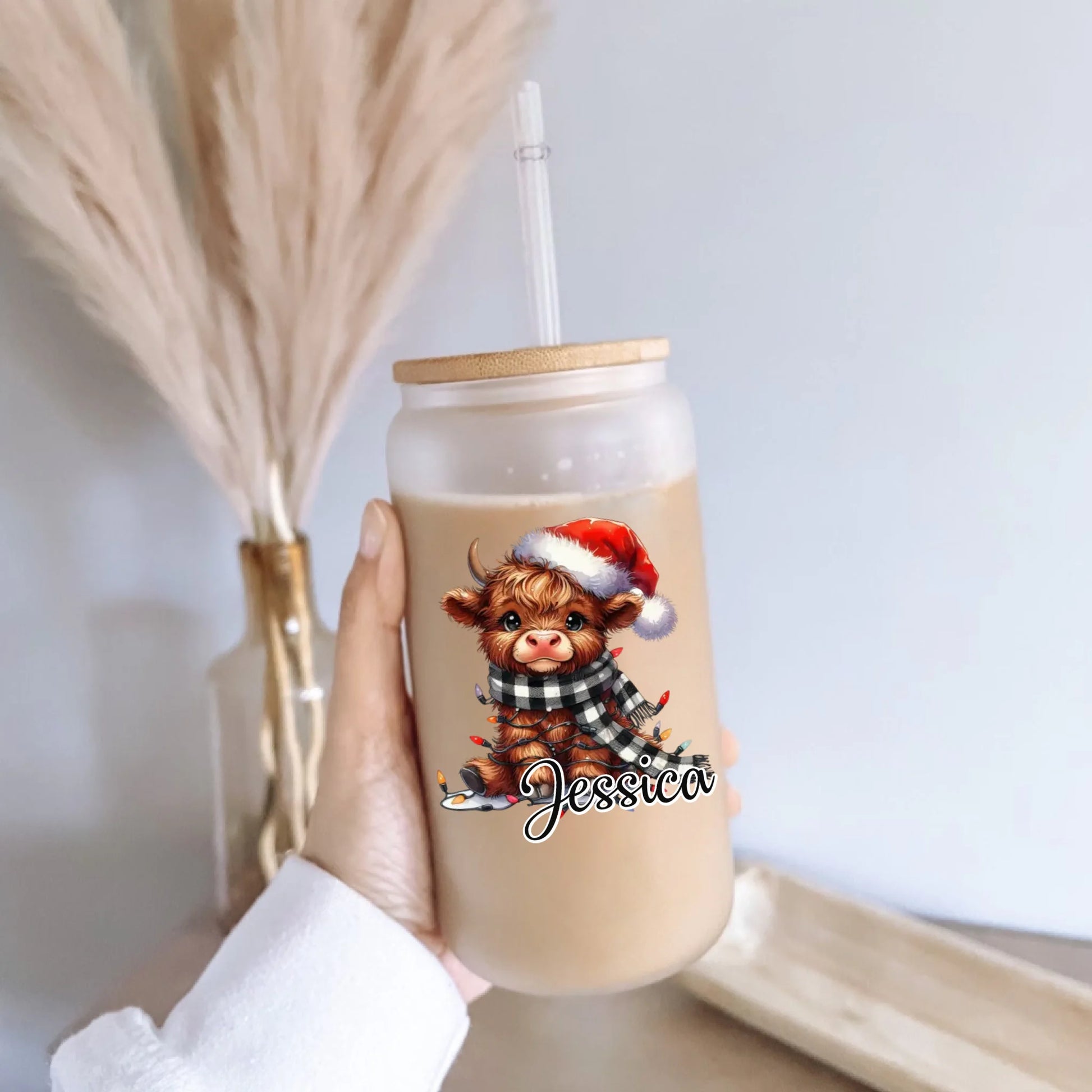 Frosted Glass Can -9