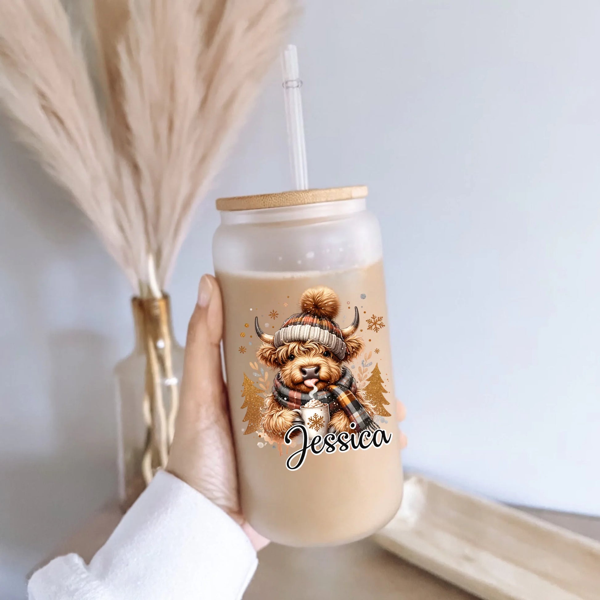 Frosted Glass Can -9