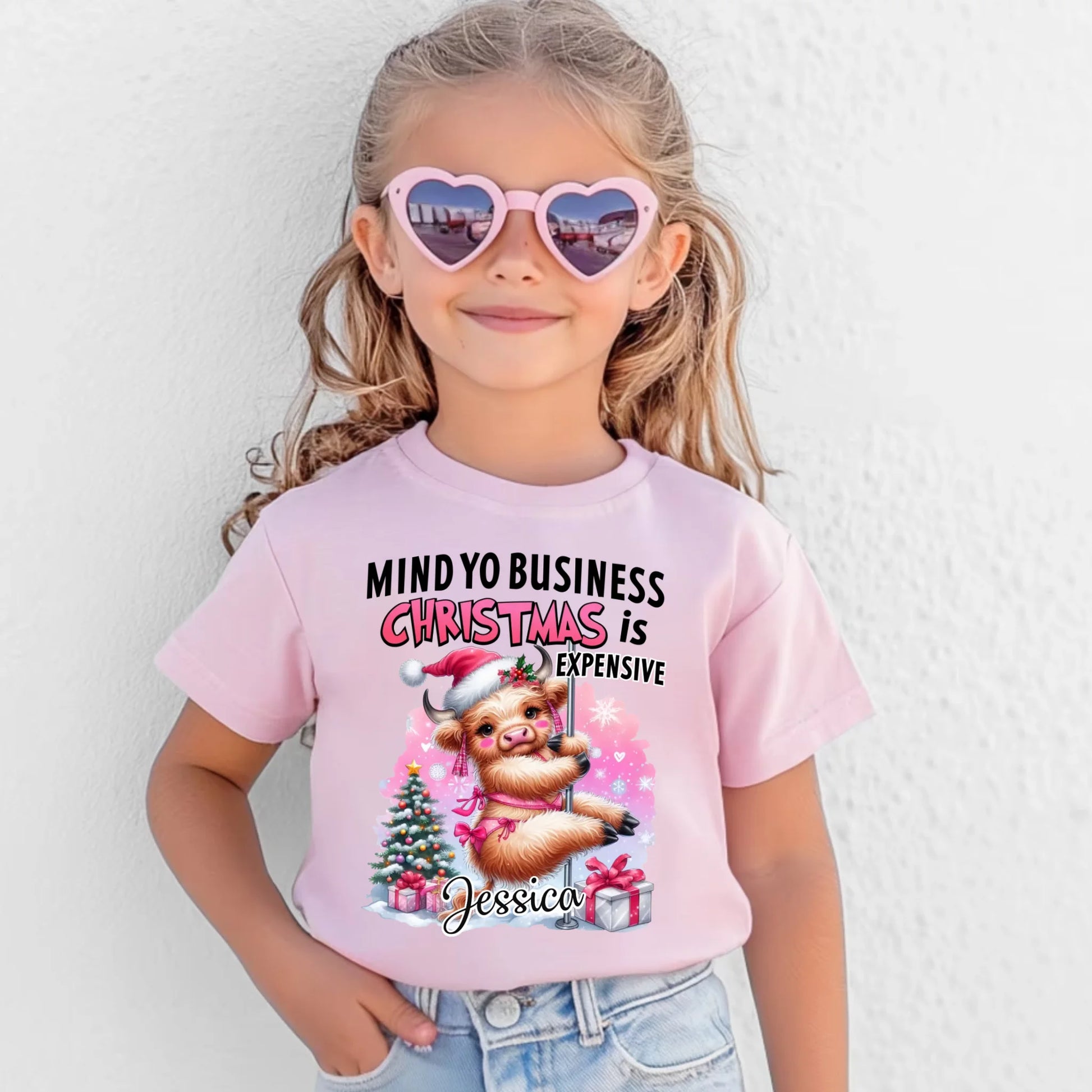 Toddler Cotton T-Shirt-Light Pink