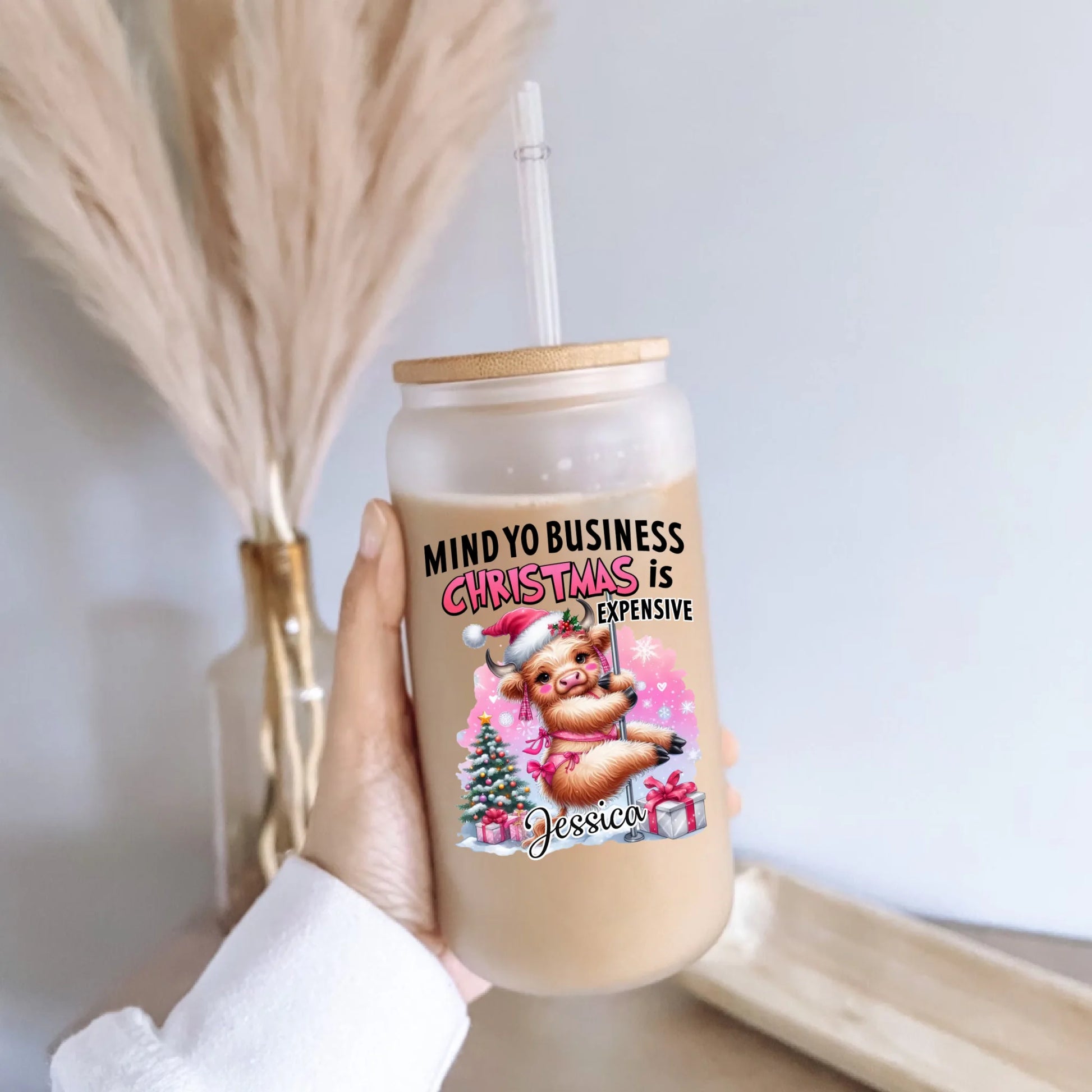 Frosted Glass Can -9