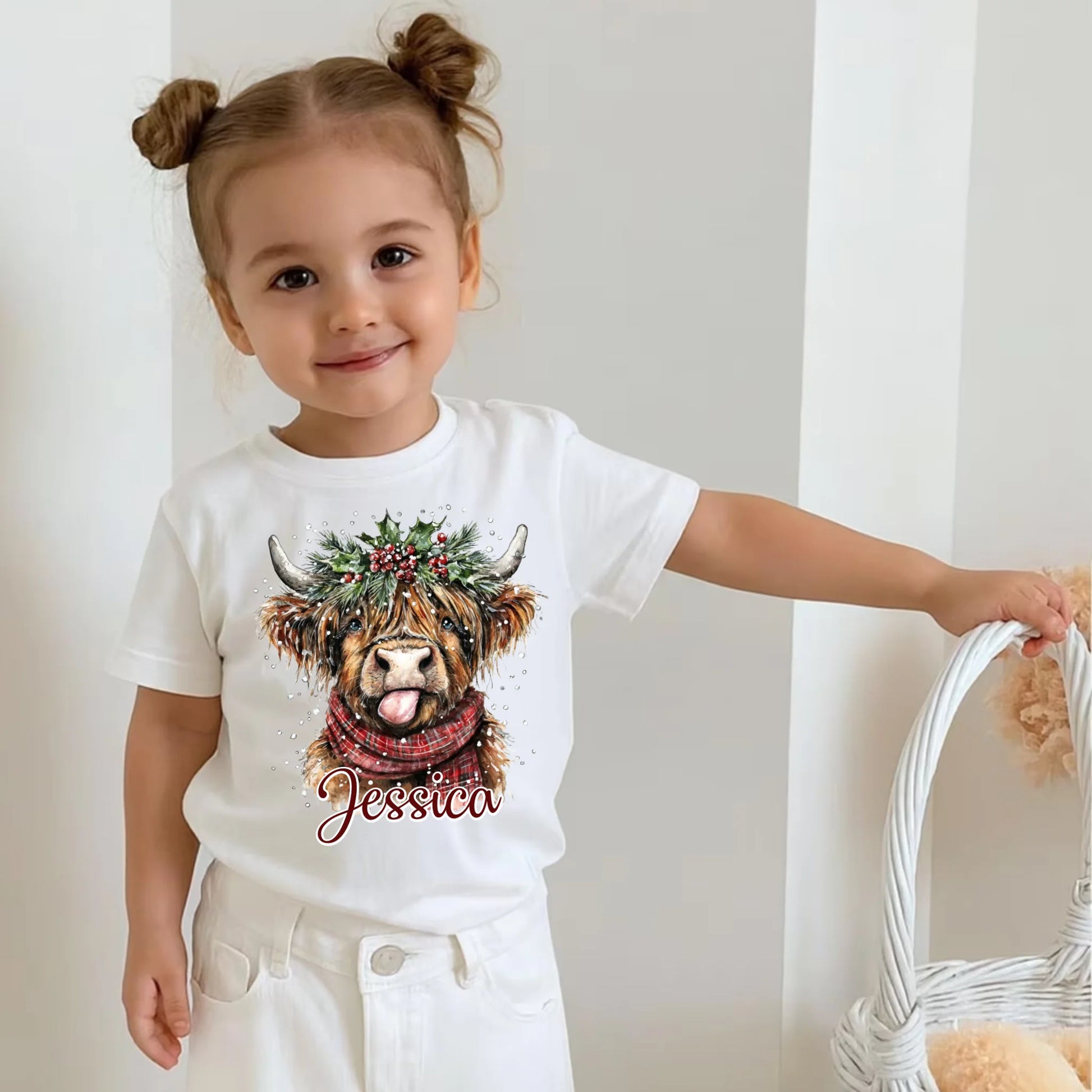 Toddler Cotton T-Shirt-White