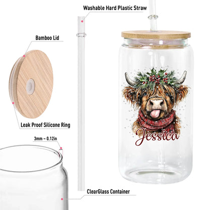 12oz Clear Glass Can-5-size