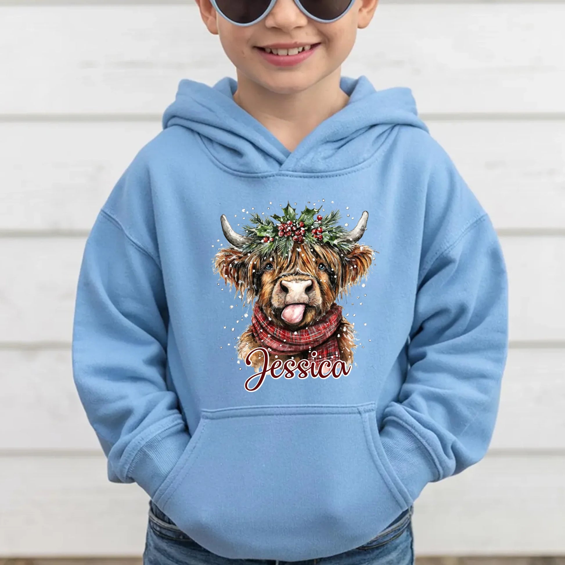 Light Blue Kid Hoodie