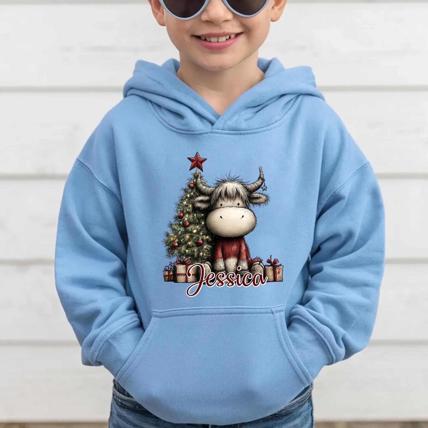 Light Blue Kid Hoodie
