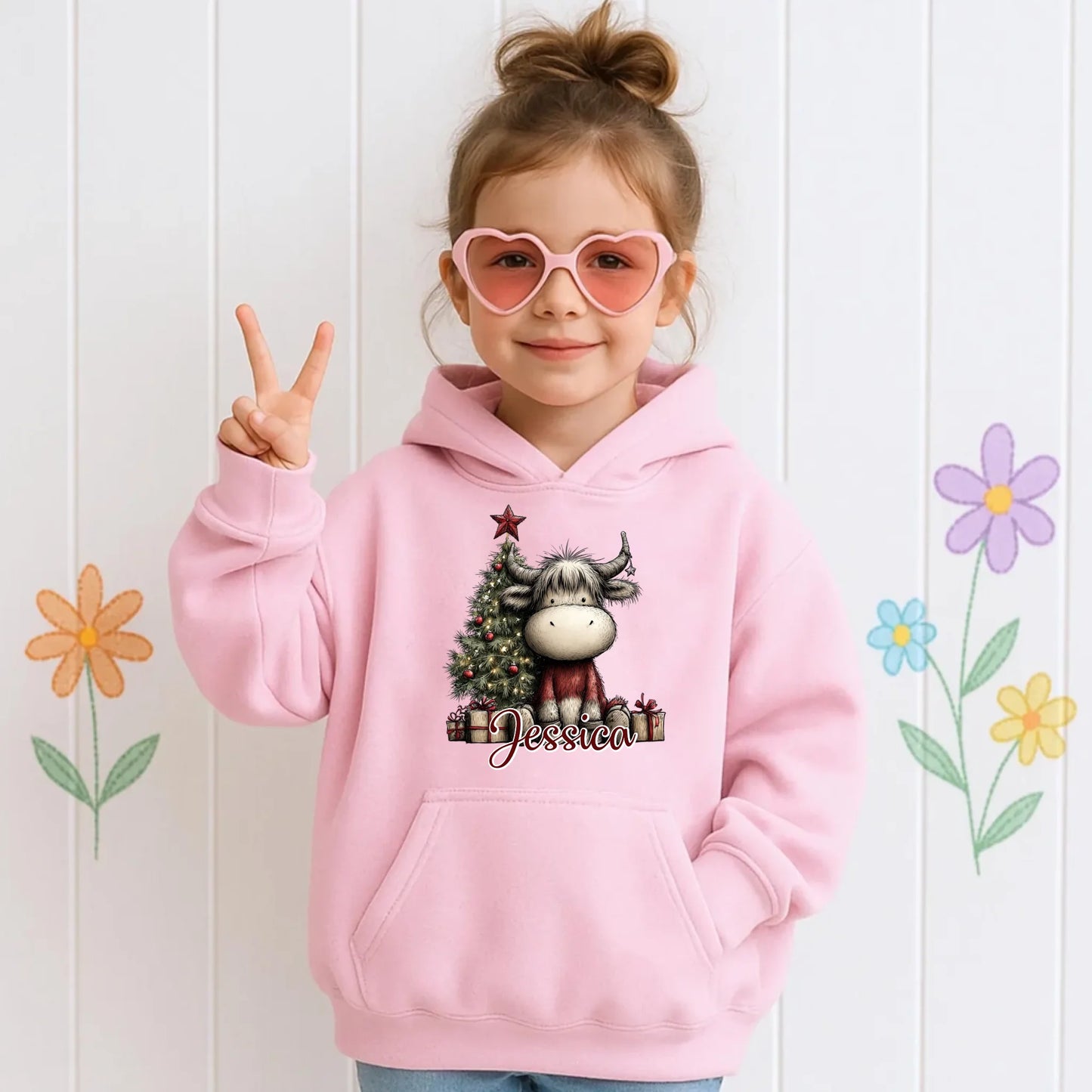 Light Pink Hoodie Kids-3