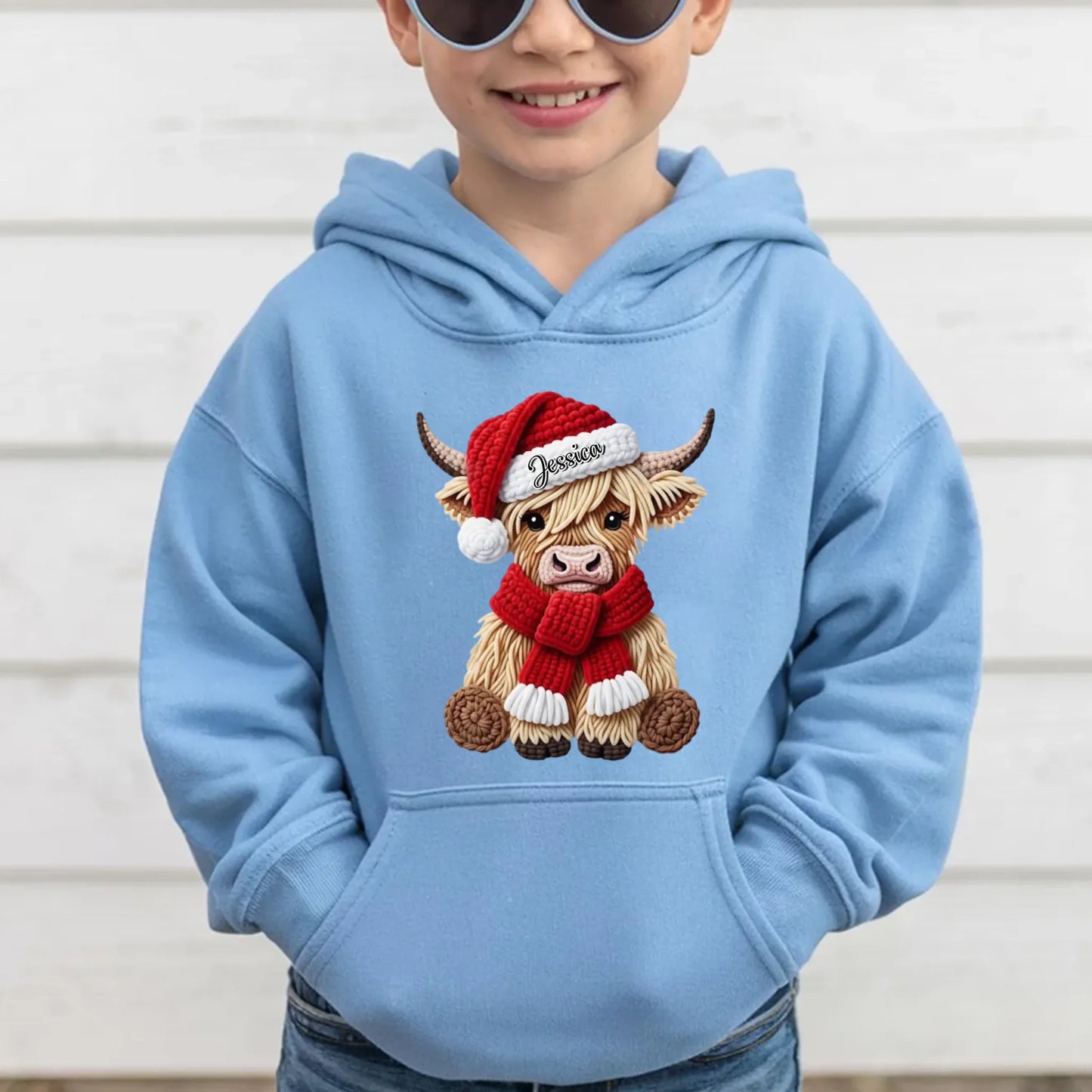 Light Blue Kid Hoodie
