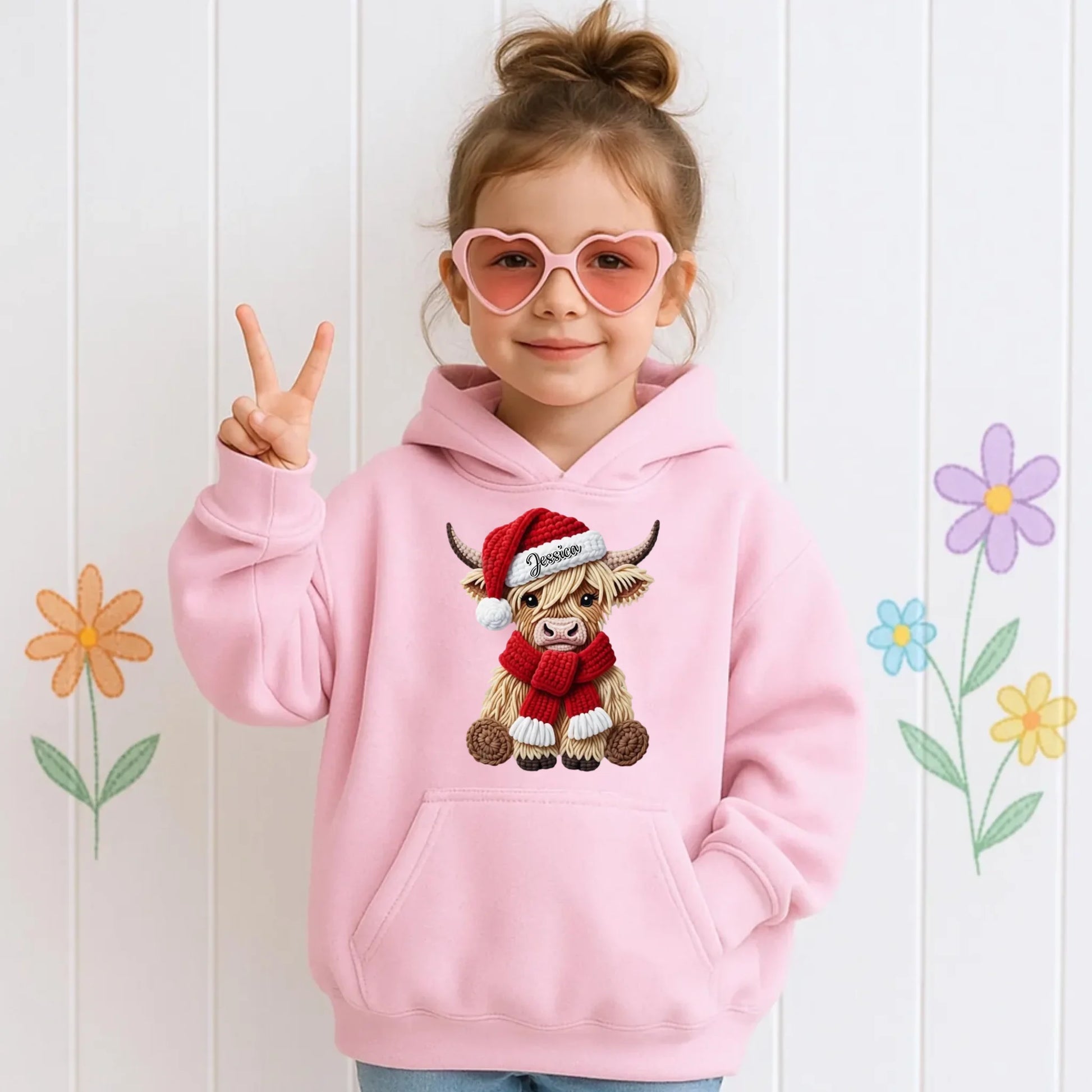 Light Pink Hoodie Kids-3