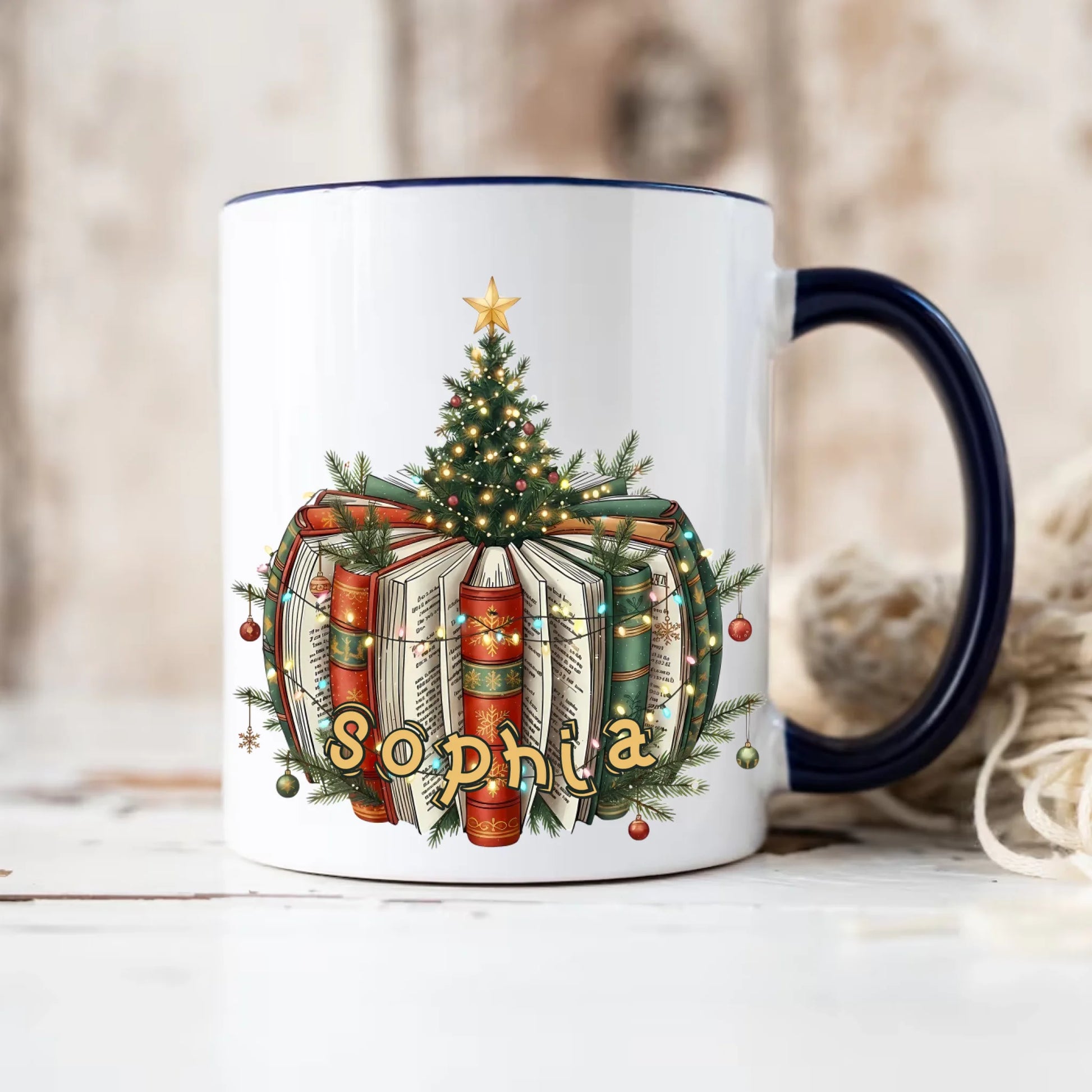 Dark Navy-Accent-Mug