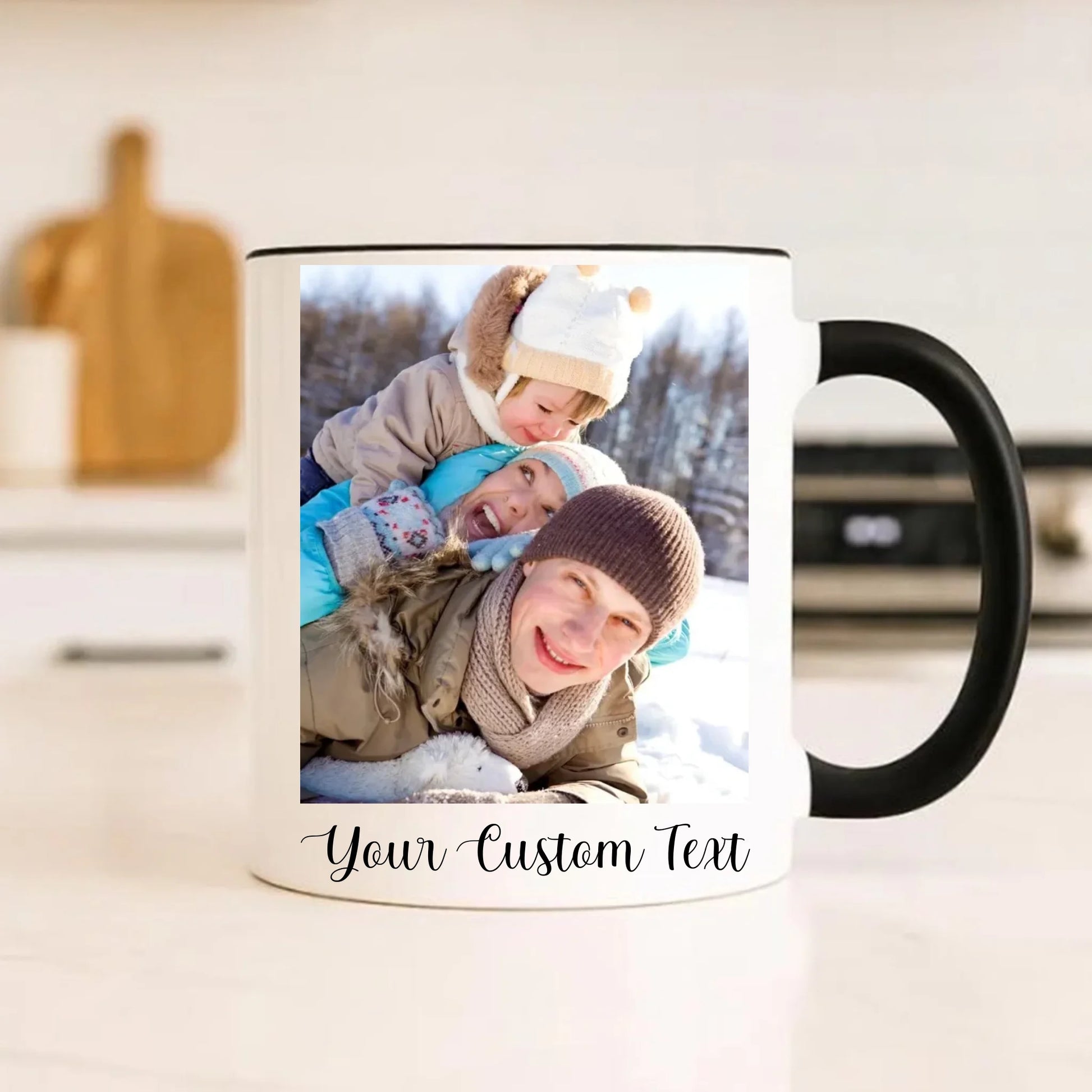 Black Accent Mug - Mockup