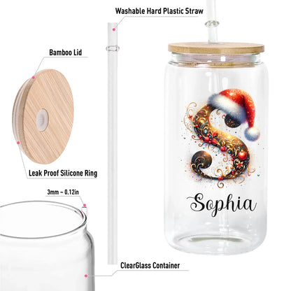 12oz Clear Glass Can-5-size