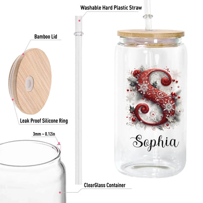 12oz Clear Glass Can-5-size