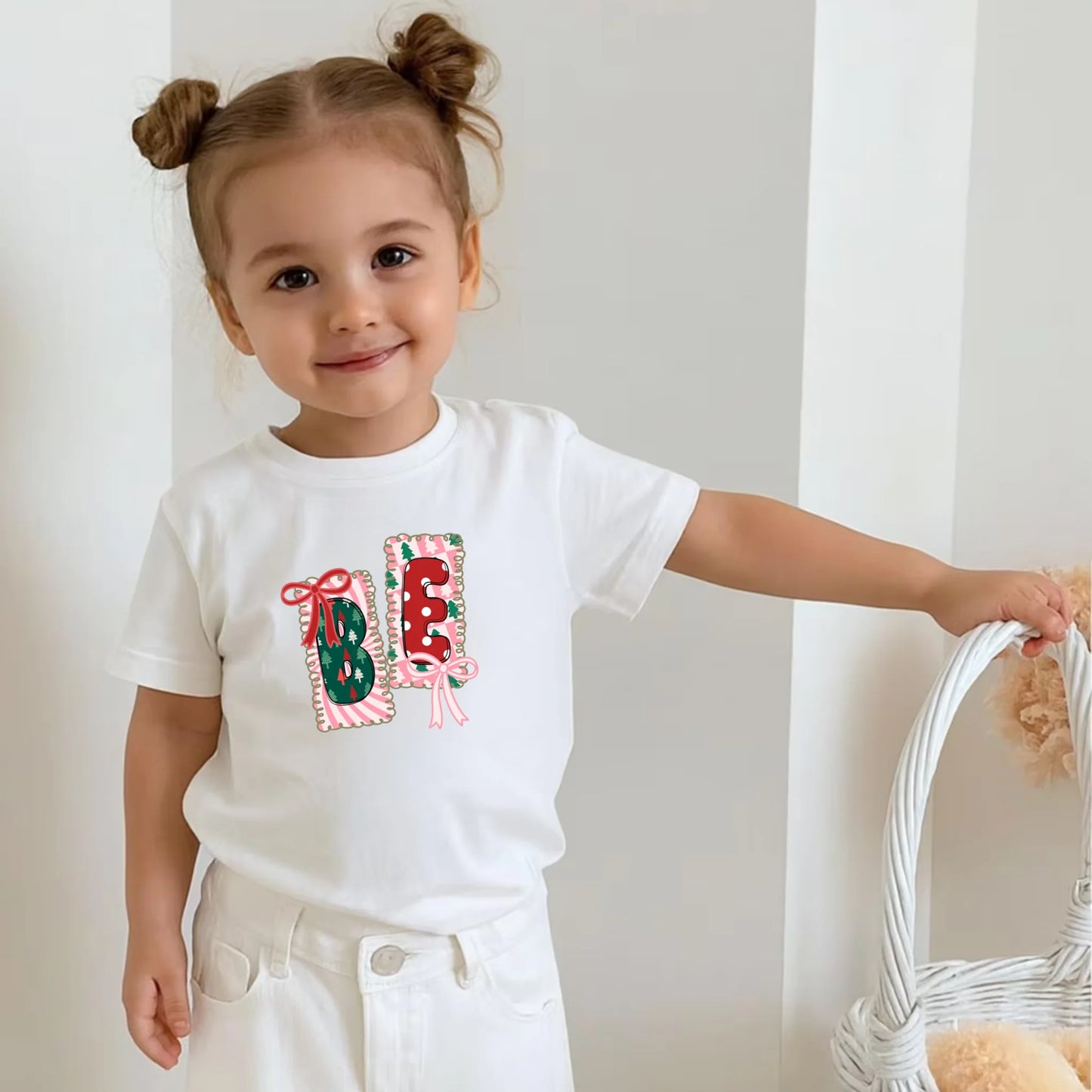 Toddler Cotton T-Shirt-White