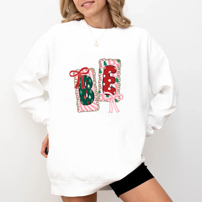 Unisex Crew-neck Sweatshirt--White