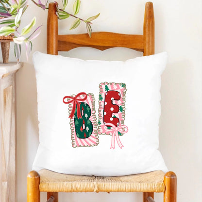 Custom Name Christmas Pillow – Personalized Christmas Pillow – Christmas Festive Holiday Pillow