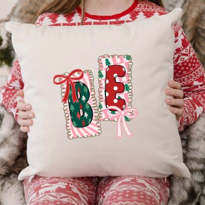 Custom Name Christmas Pillow – Personalized Christmas Pillow – Christmas Festive Holiday Pillow