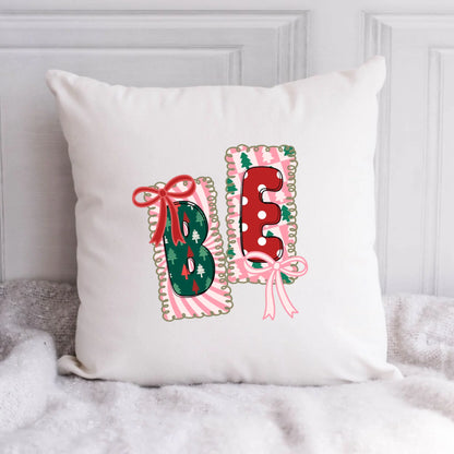 Custom Name Christmas Pillow – Personalized Christmas Pillow – Christmas Festive Holiday Pillow