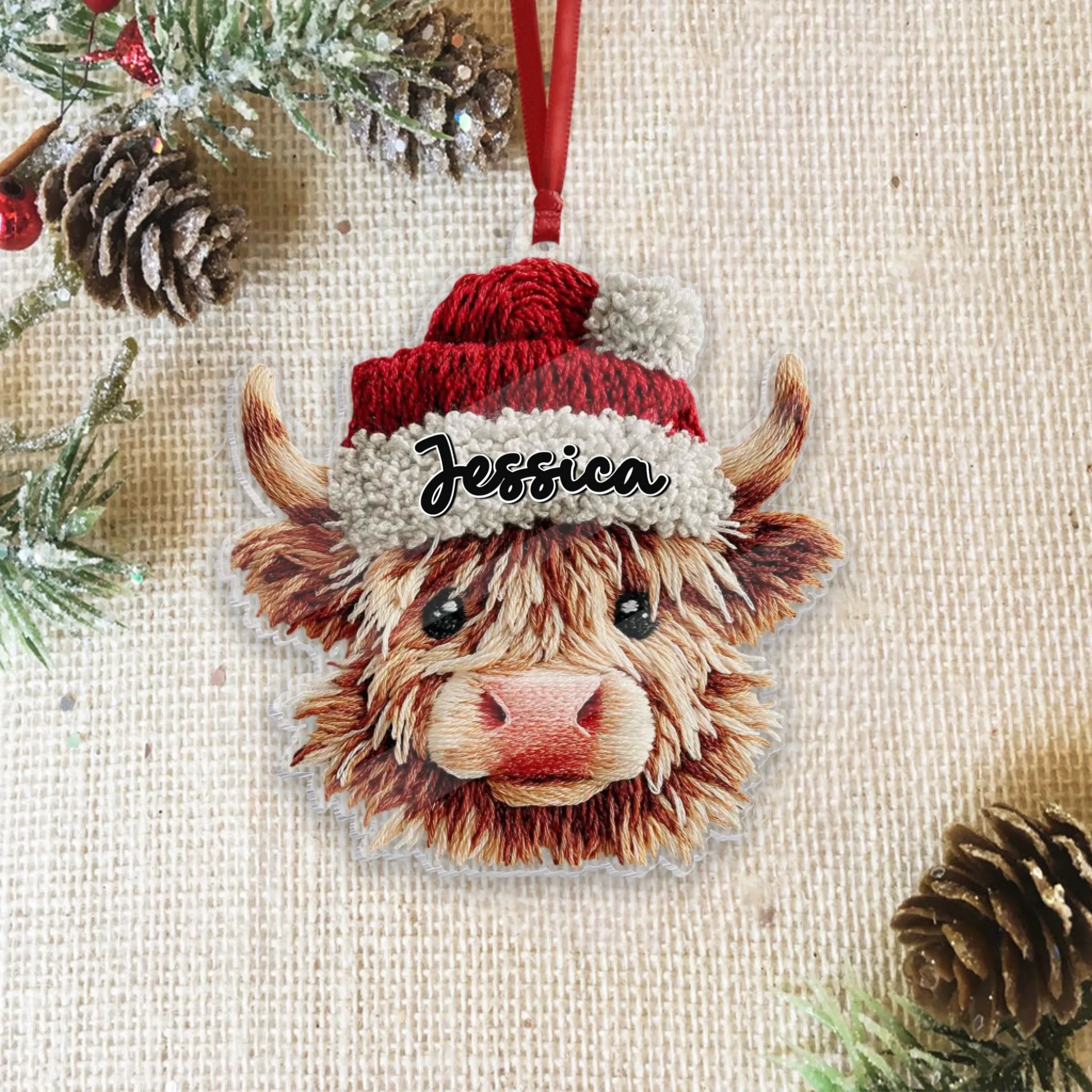 Highland Cow Ornament-1